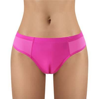 Camel Toe Tucking Gaff Brazilian Cheeky Panties Hot Pink