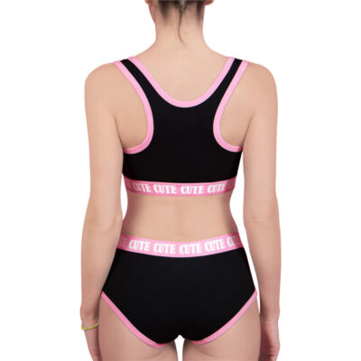 SissyUniversity Bralette Set Black