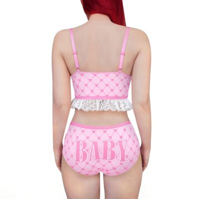 Blushing Baby Strap Bralette Set