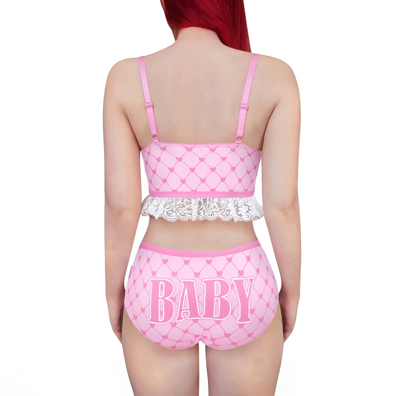 Blushing Baby Strap Bralette Set