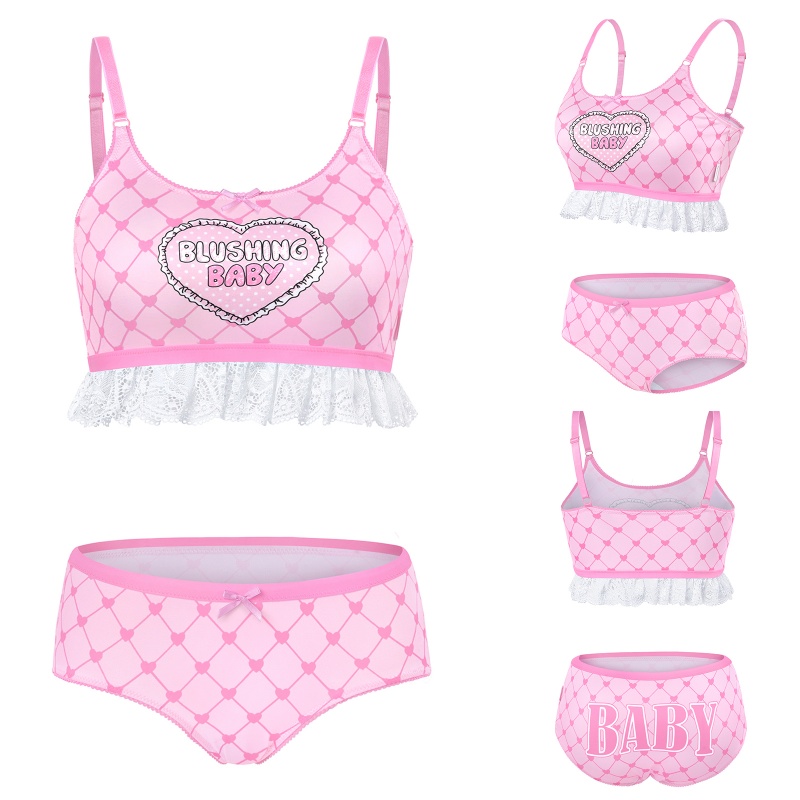 Blushing Baby Strap Bralette Set
