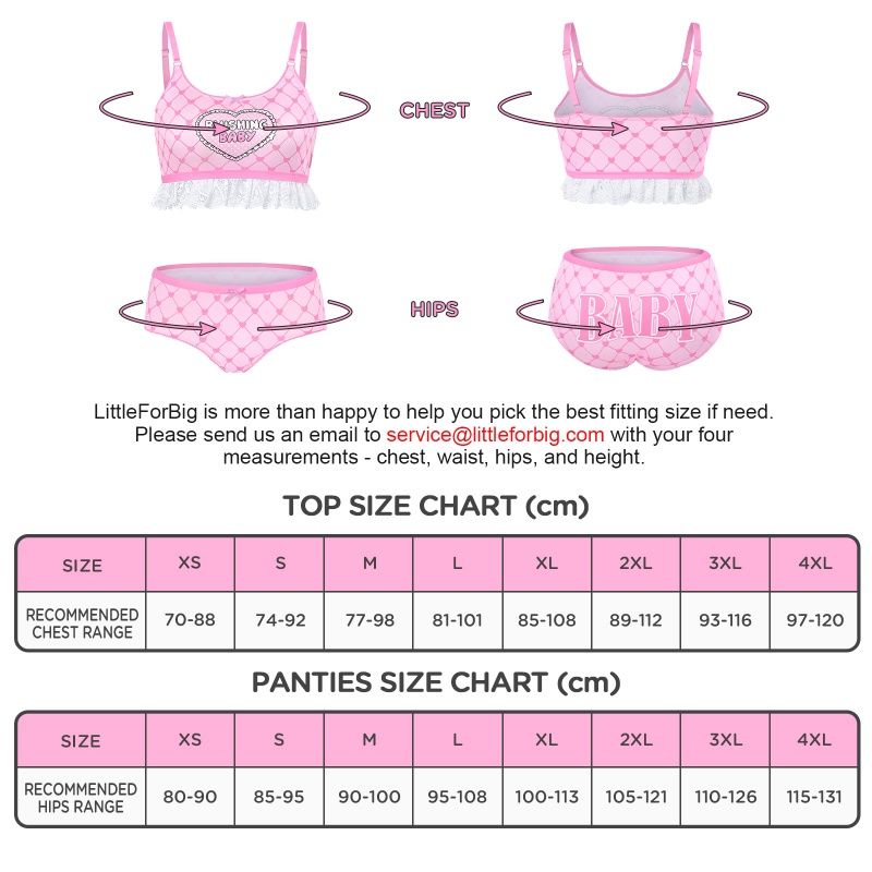 Blushing Baby Strap Bralette Set