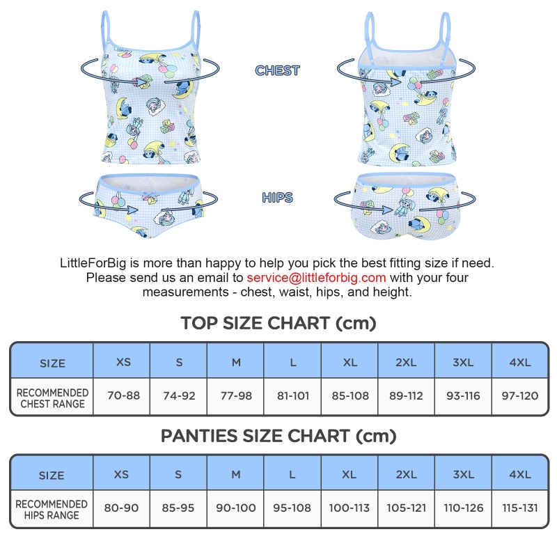 Cozy Camisole & Brief Pajama Set – Bedtime Little Blue