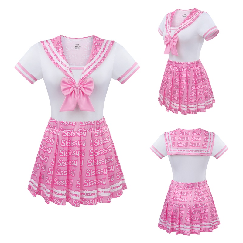 SissyUniversity Schoolgirl Onesie Skirt Set