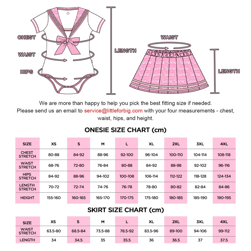 SissyUniversity Schoolgirl Onesie Skirt Set