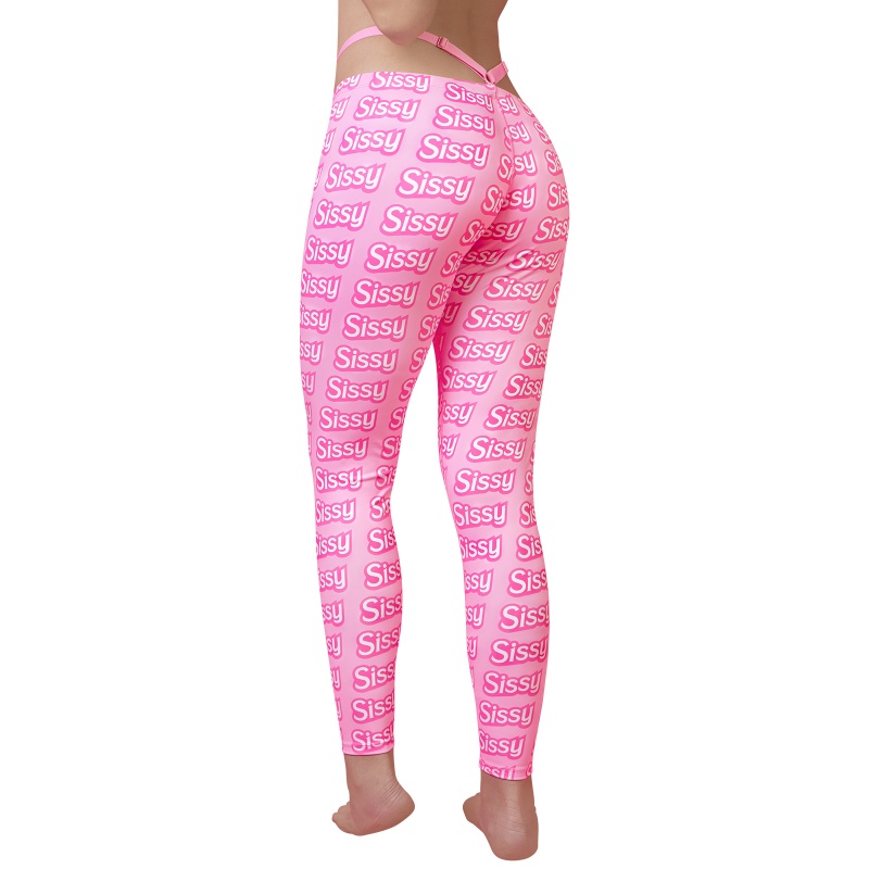 Y2K Thong Strap SissyUniversity Camel Toe Pad Tucking Gaff Yoga Pants Leggings