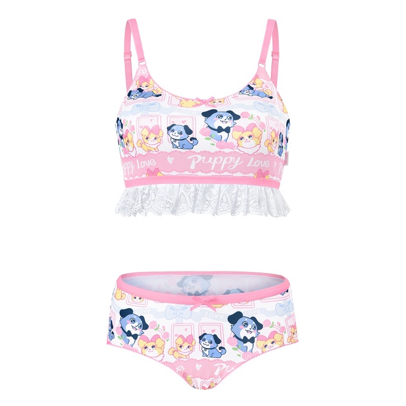 Puppy Love Little Blue Lingerie Set