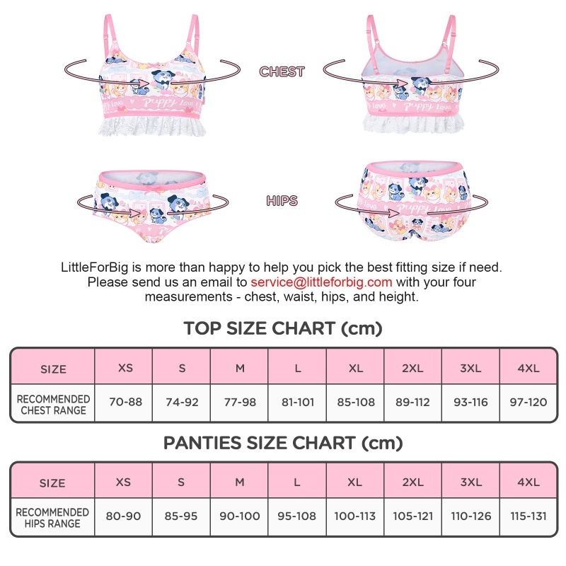 Puppy Love Little Blue Lingerie Set