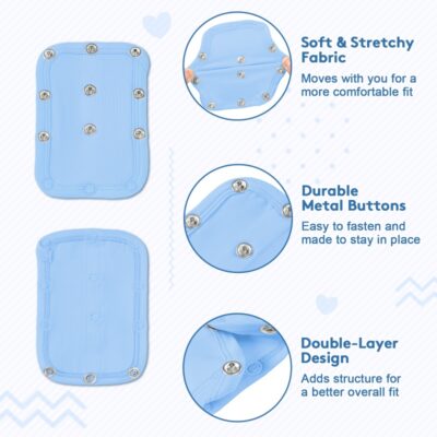 Onesie Extender Blue 3-Pack
