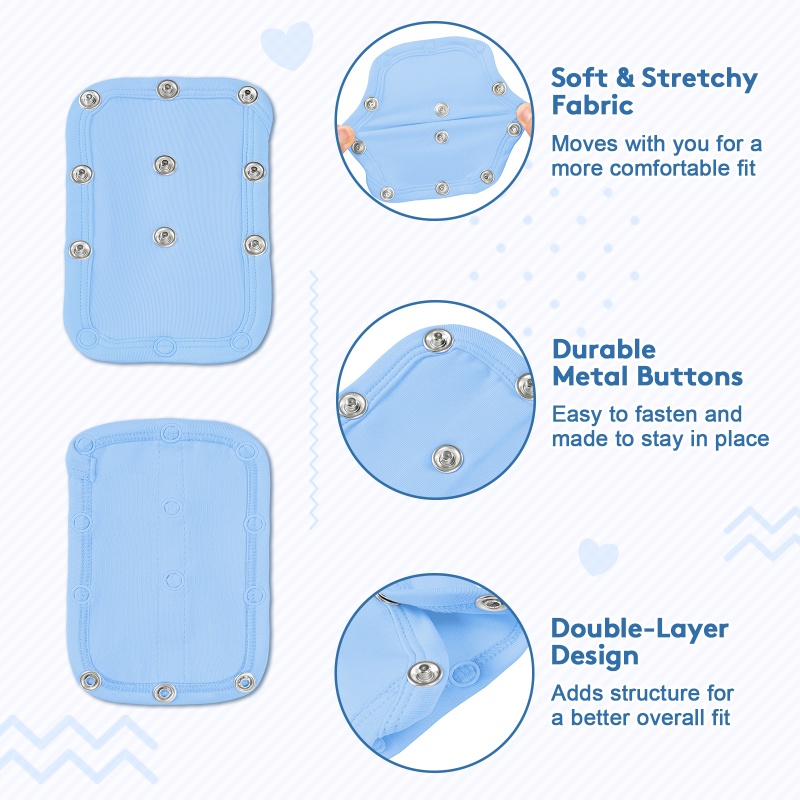 Onesie Extender Blue 3-Pack