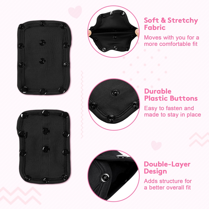 Onesie Extender Black 3-Pack