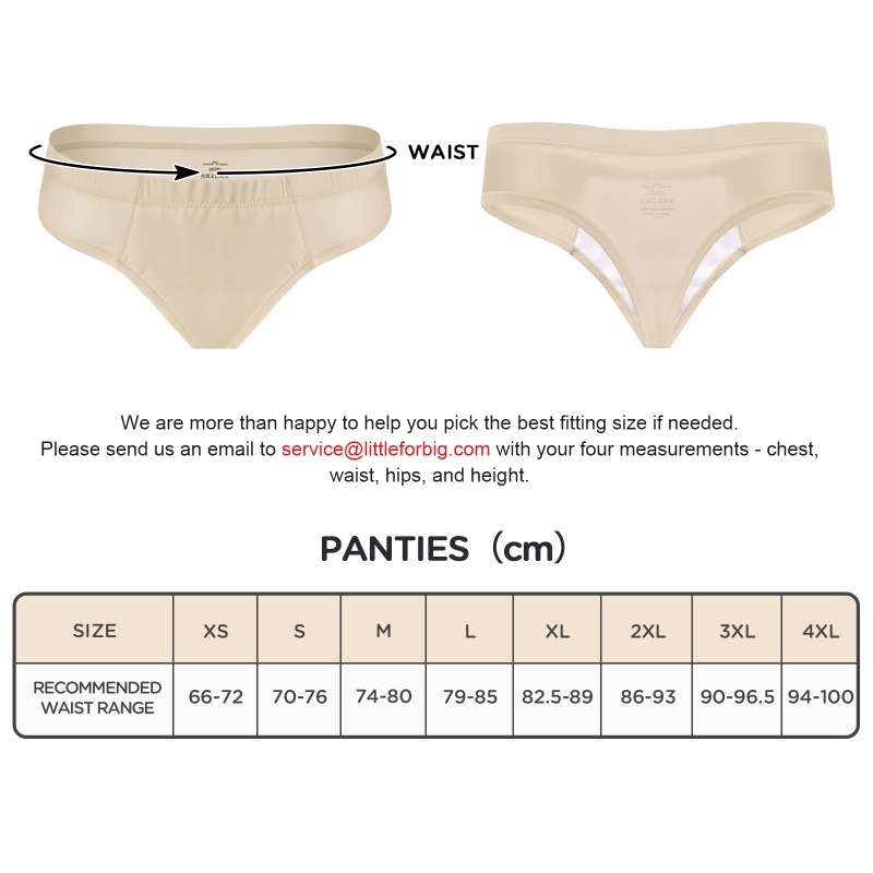 Tucking Gaff Brazilian Cheeky Panties Skin