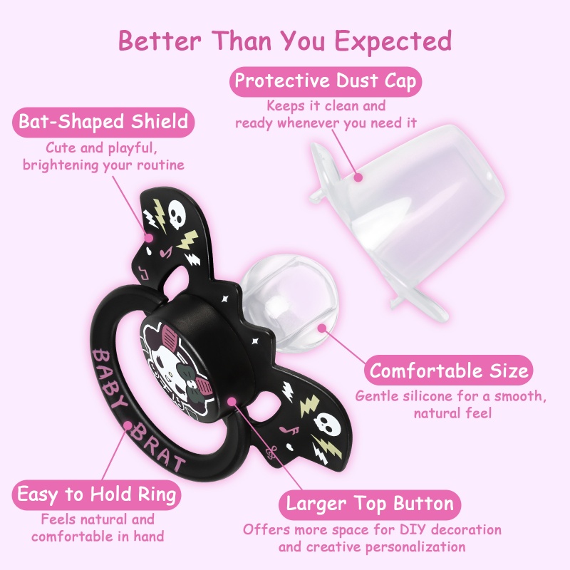 GEN-II Baby Brat Bella Bat Pacifier