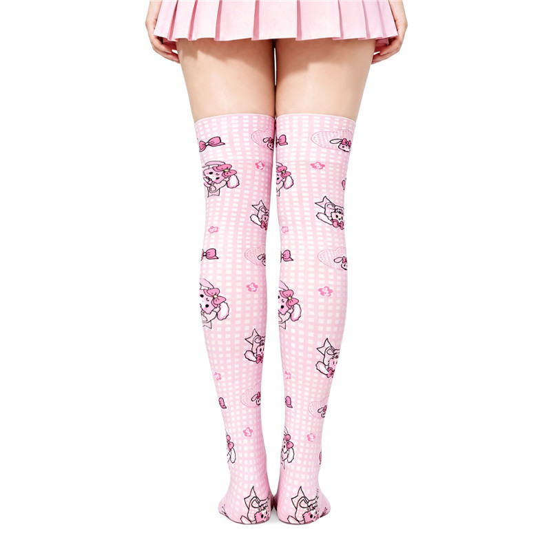 Bunnies & Bows Usagi Over the Knee Silk Stockings