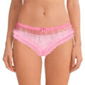 Dolly Pink Plastic Ruffle Panties