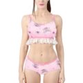 Bunnies & Bows Usagi Bralette Set with Lacy Trim