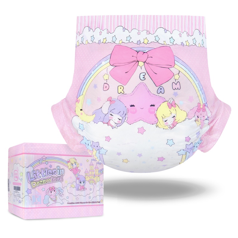 Fairy Littles in Dreamland Ultra Absorbent Cloth Back Adult Diapers 10 Pieces Pack (M)/(L)/(XL)