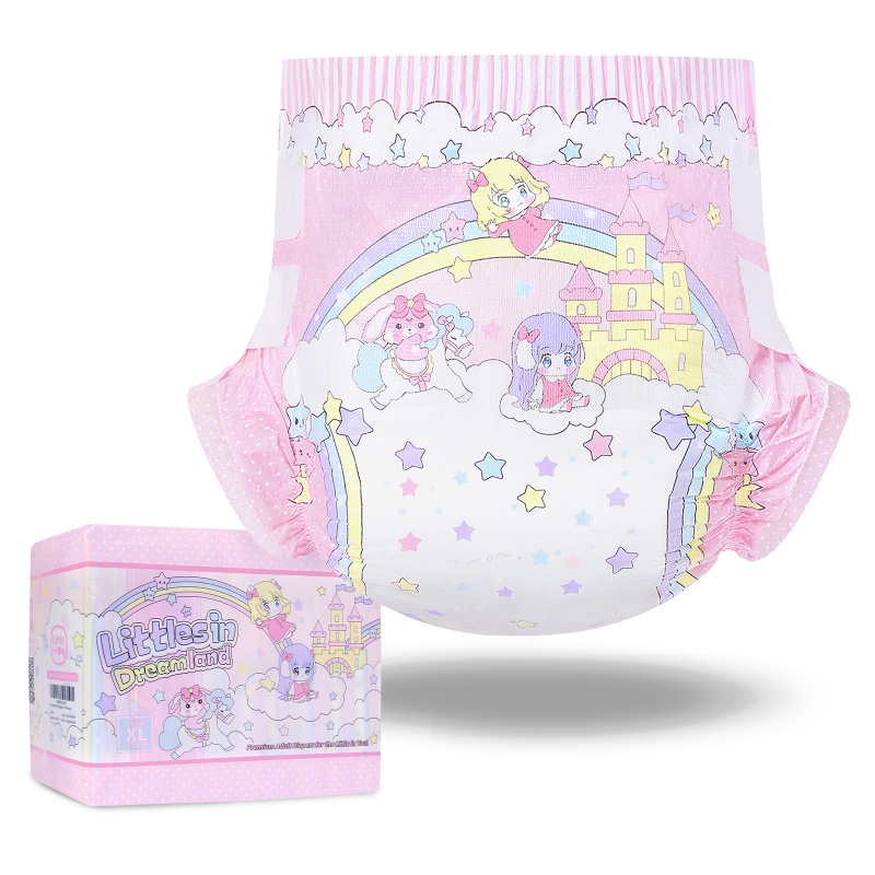 Fairy Littles in Dreamland Ultra Absorbent Cloth Back Adult Diapers 10 Pieces Pack (M)/(L)/(XL)