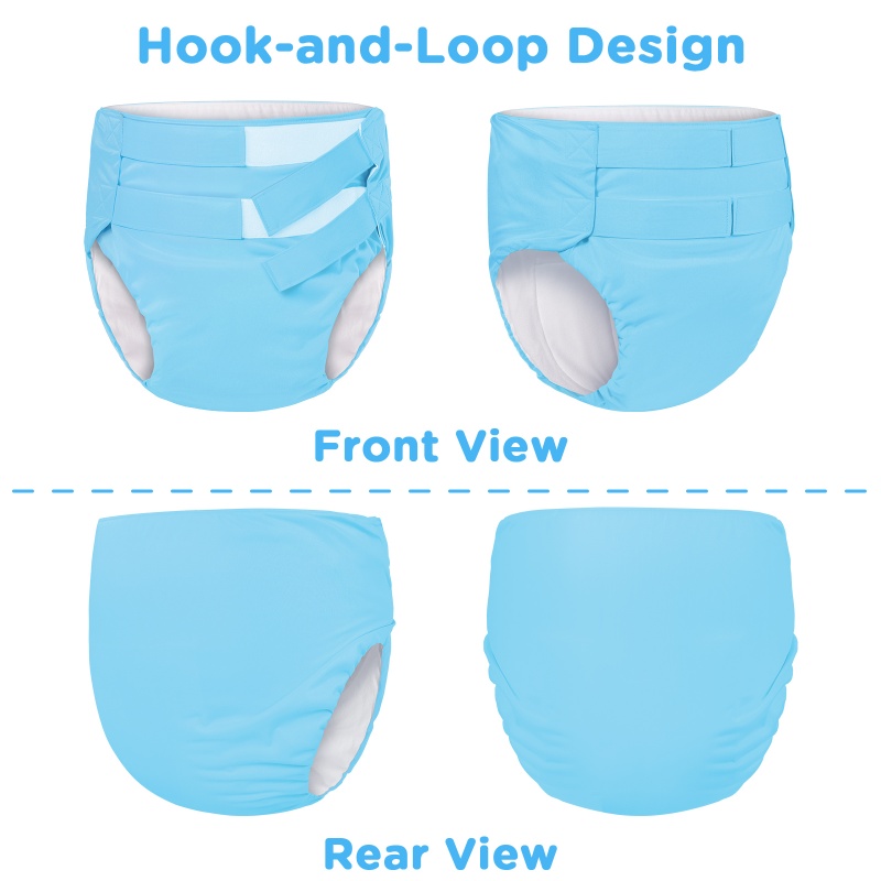 Hook-and-Loop Adult Training Pants Blue