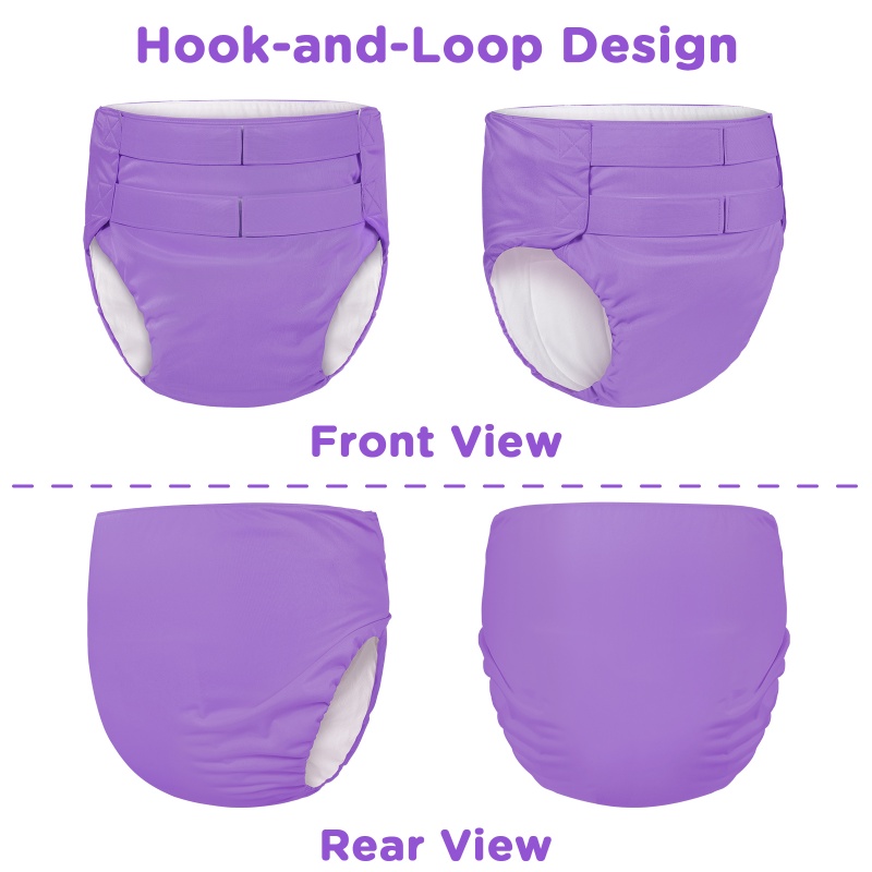Hook-and-Loop Adult Training Pants Purple