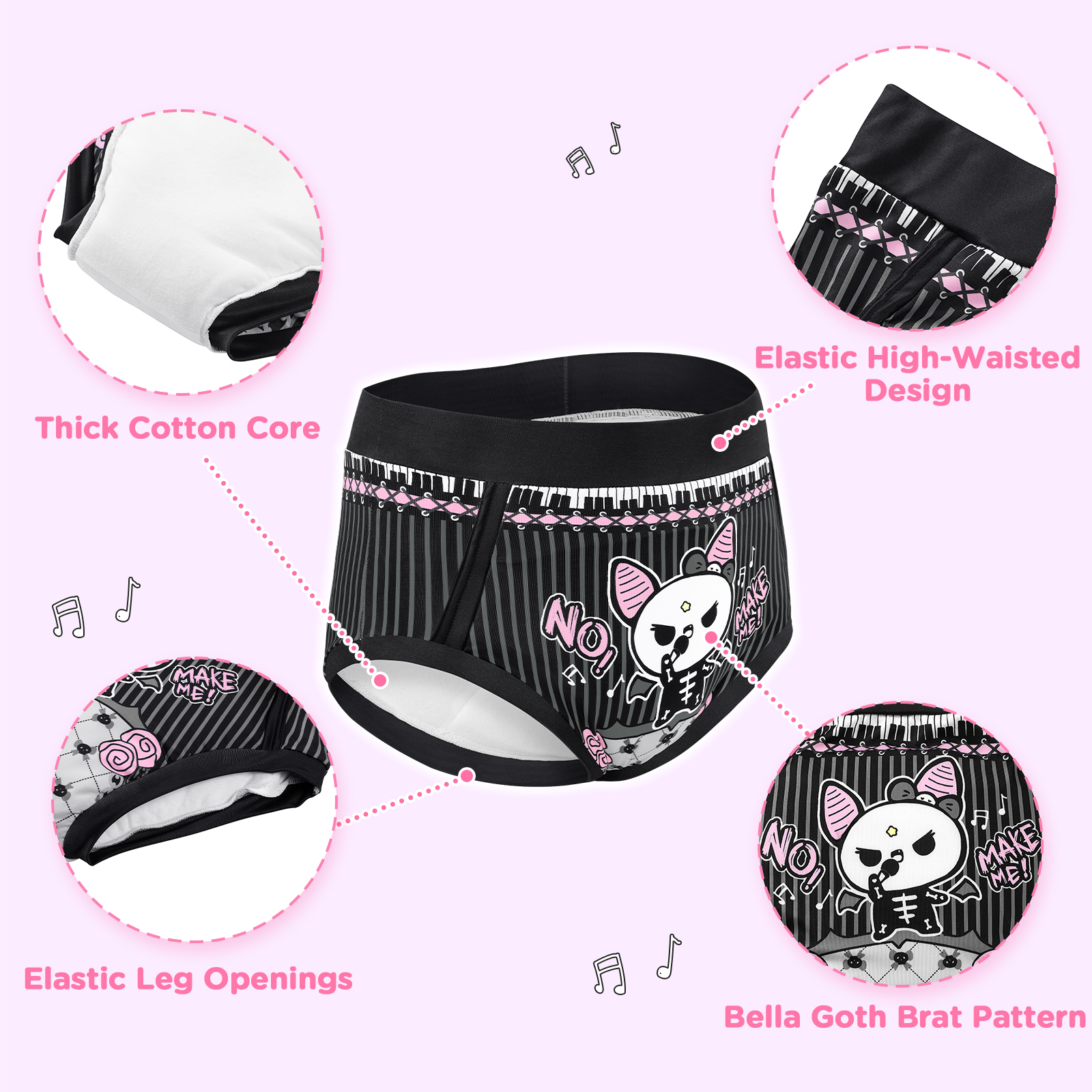 Bella Goth Brat High-Waisted Briefs Training Pants