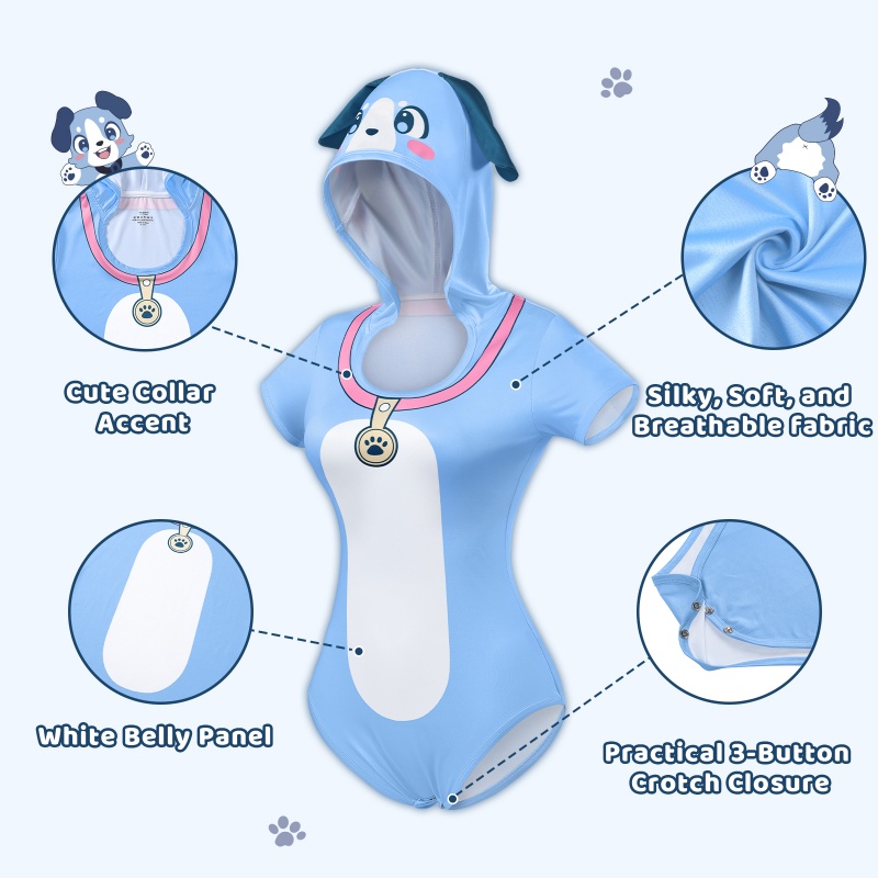 Little Furry Baby Blue Onesie