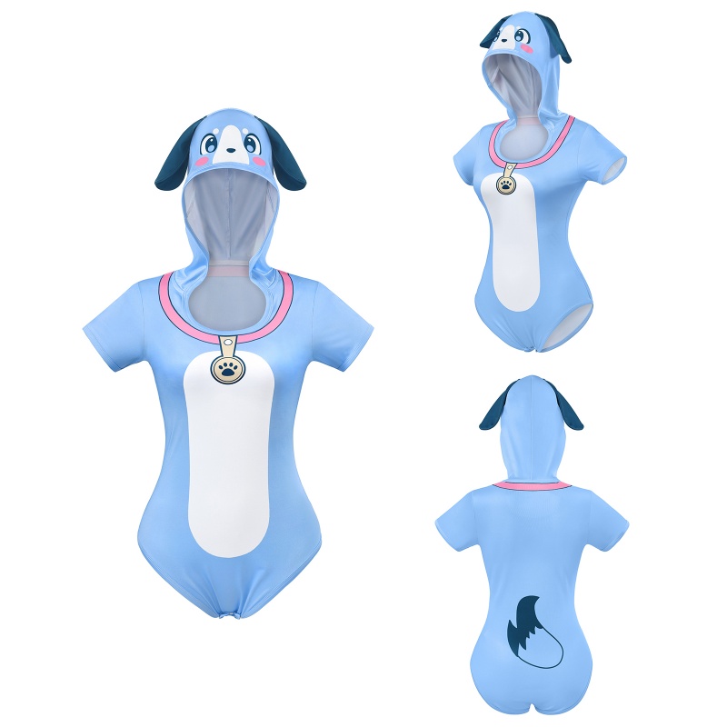 Little Furry Baby Blue Onesie