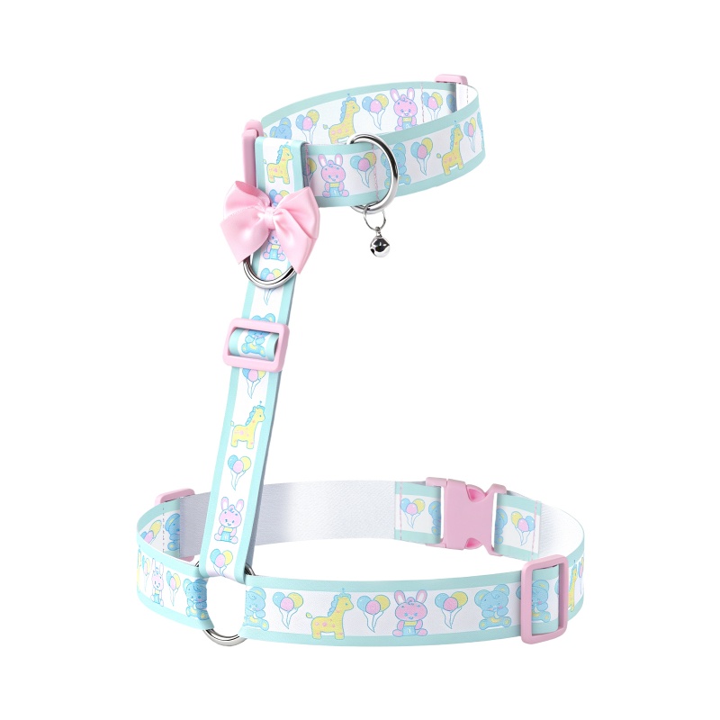 Baby Parade Furry Petplay Collared Chest Harness