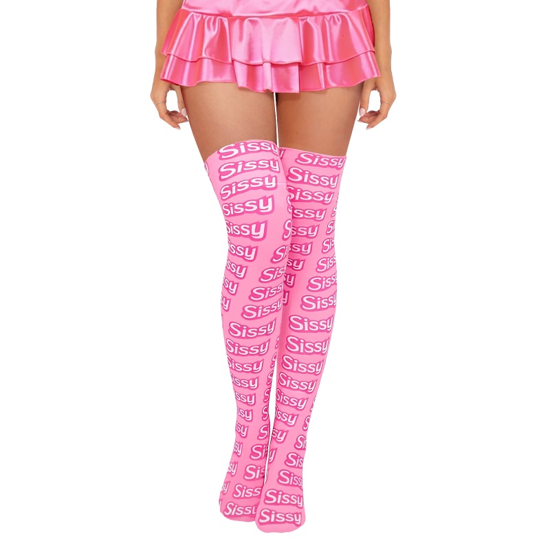 SissyUniversity Over The Knee Silk Stockings