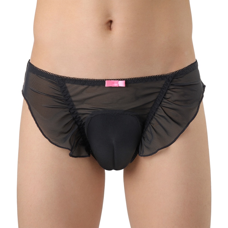 SissyUniversity Lace Frill Camel Toe Tucking Gaff Panties