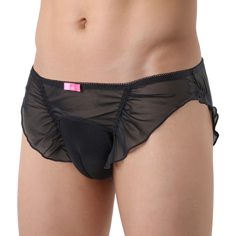 SissyUniversity Lace Frill Camel Toe Tucking Gaff Panties