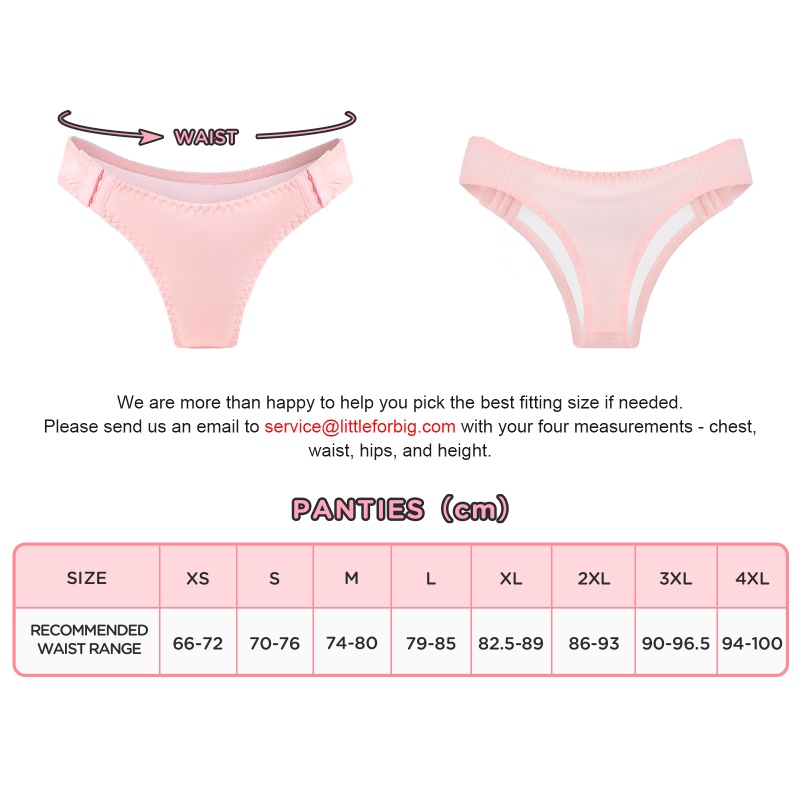 Perfect Fit Adjustable SissyUniversity Pink Tucking Gaff Panties