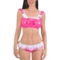 SissyUniversity Latex-like 2-Piece Doll Bralette Set
