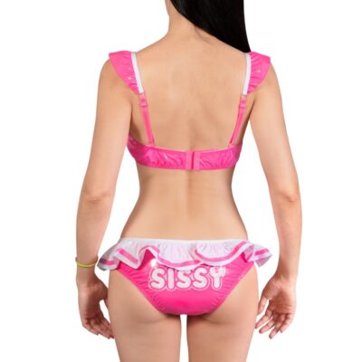 SissyUniversity Latex-like 2-Piece Doll Bralette Set