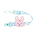 Baby Parade Stuffed Animal Pacifier Clip Pink Bunny