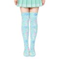 Baby Parade Over the Knee Silk Stockings with Stuffie - Green