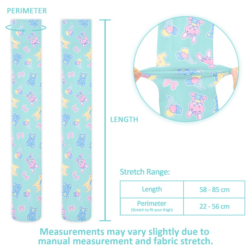 Baby Parade Over the Knee Silk Stockings with Stuffie – Green