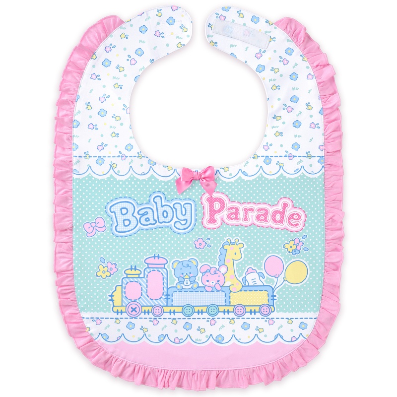 Baby Parade Big Baby Pink Ruffle Bib