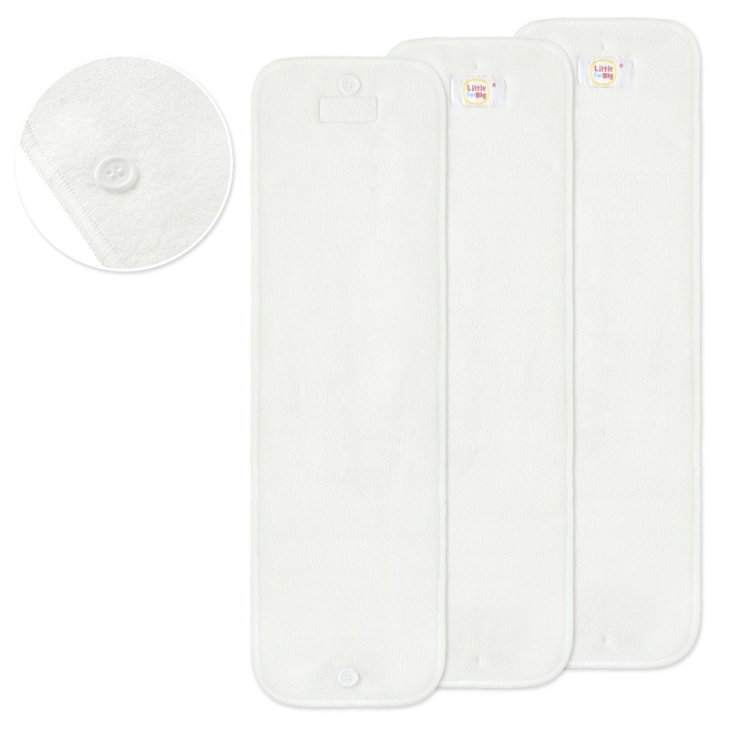 Microfiber Reusable Diaper Booster Pads 3-Pack