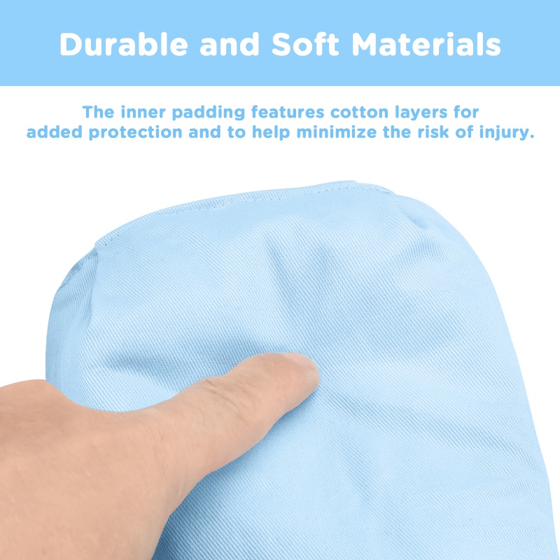 Adult Baby Soft Padded Quilted Cotton Locking Mittens