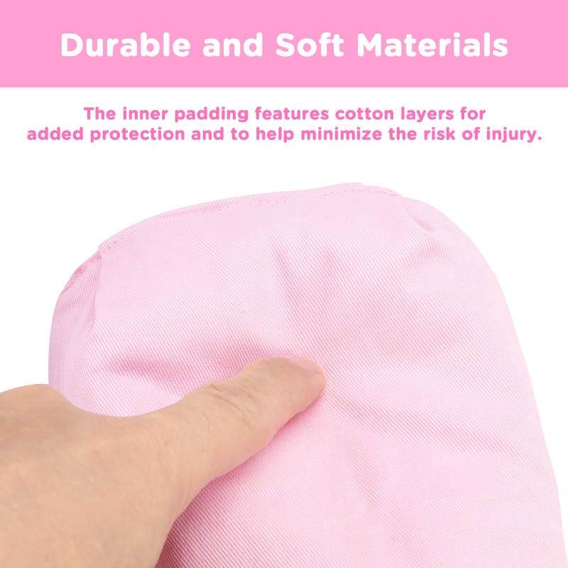 Adult Baby Soft Padded Quilted Cotton Locking Mittens