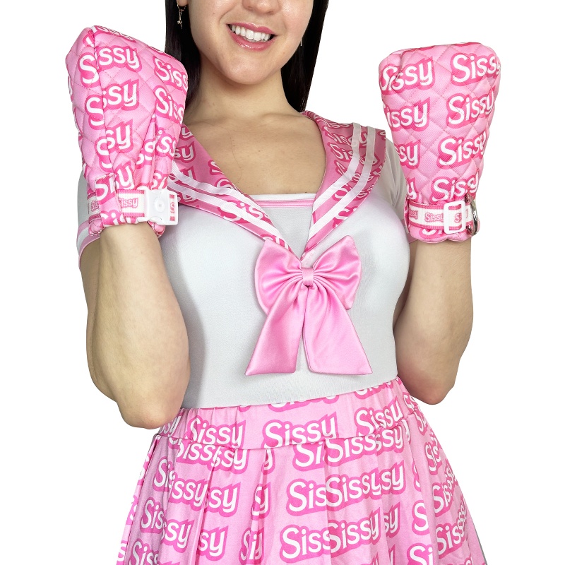 SissyUniversity Adult Baby Soft Padded Locking Mittens