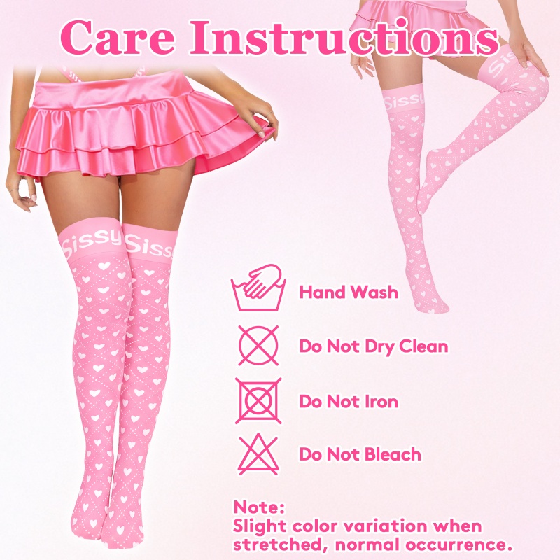SissyUniversity Baby Over The Knee Silk Stockings