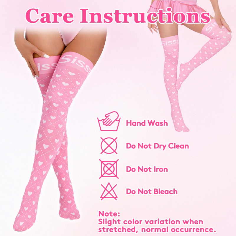 SissyUniversity Baby Over The Knee Silk Stockings