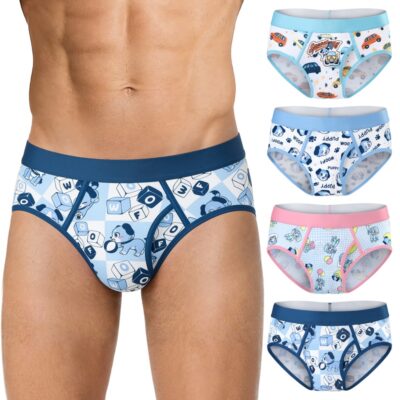 Little Blue Puppy Briefs Set