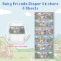 Baby Tapes Baby Friends Adult Diaper Stickers 6 Sheets