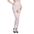 SissyUniversity Lace Sheer Garter Skirt Stockings