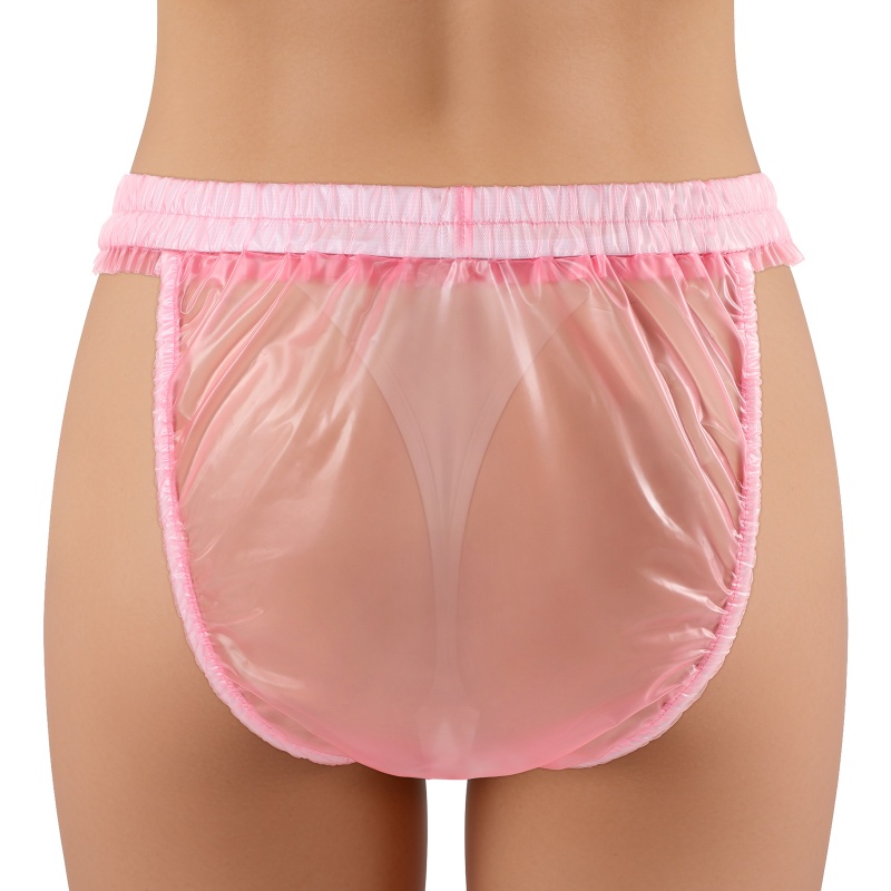 Dolly Pink Plastic Bikini Cut Panties