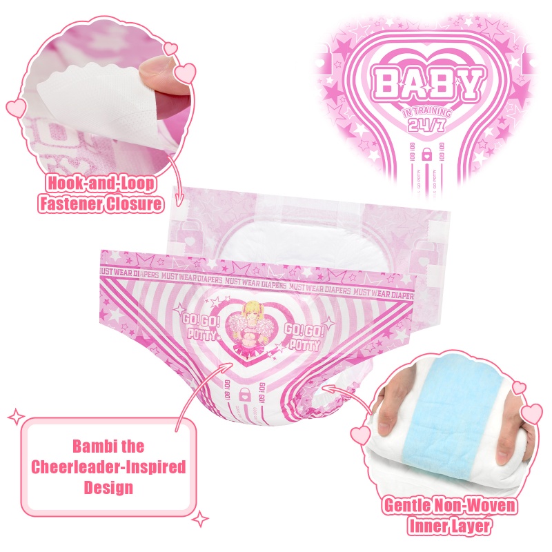 Baby in Training Ultra Absorbent Adult Diapers 2 Pieces Sample Pack(M)/(L)/(XL)