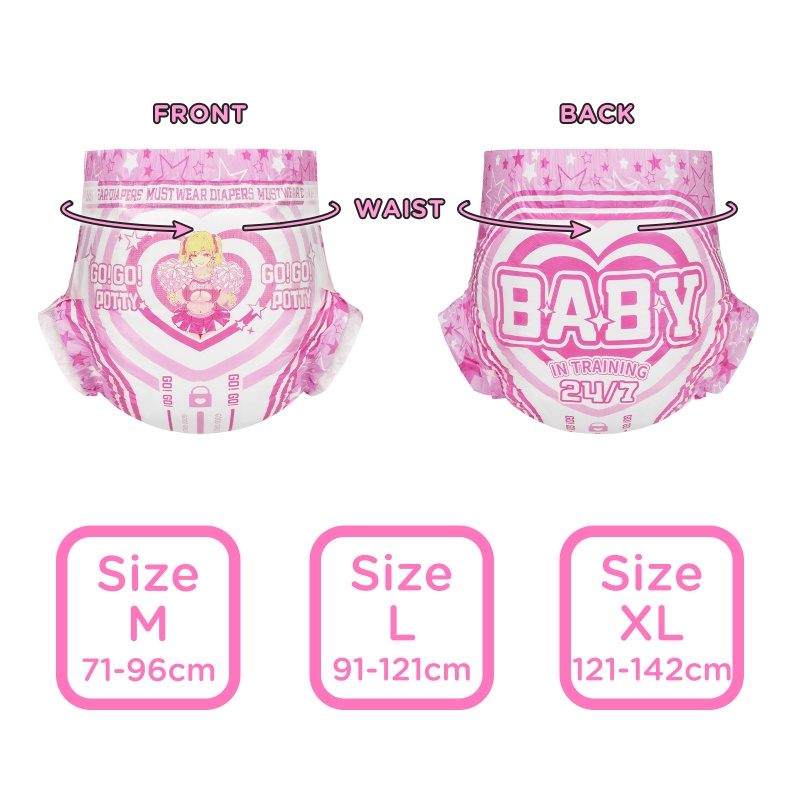 Baby in Training Ultra Absorbent Adult Diapers 2 Pieces Sample Pack(M)/(L)/(XL)